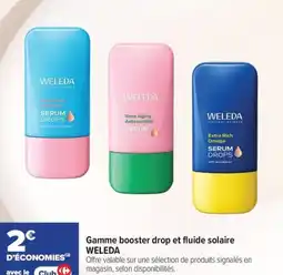 Carrefour maPara parapharmacie Gamme booster drop et fluide solaire weleda offre