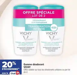 Carrefour maPara parapharmacie Gamme déodorant vichy offre