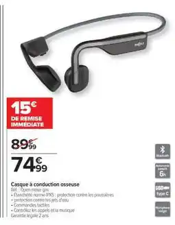 Carrefour Casque à conduction osseuse offre