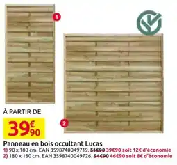 Mr Bricolage Panneau en bois occultant lucas offre