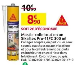 Mr Bricolage Mastic-colle tout en un sikaflex pro-11fc offre