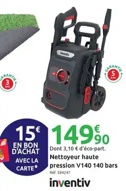 Mr Bricolage Nettoyeur haute pression v140 140 bars offre