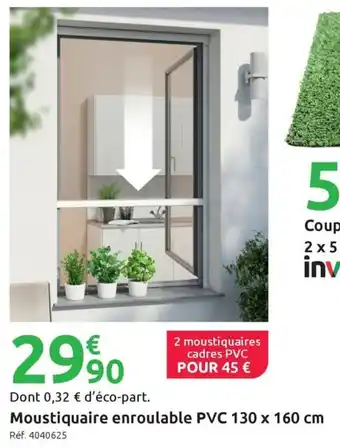 Moustiquaire enroulable pvc