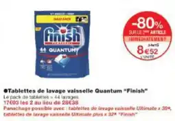 Monop' Tablettes de lavage vaisselle quantum finish offre