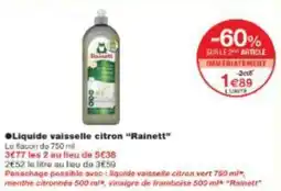 Monop' Liquide vaisselle citron rainett offre