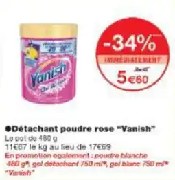 Monop' Détachant poudre rose vanish offre