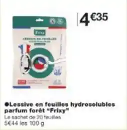 Monop' Lessive en feuilles hydrosolubles parfum forêt frixy offre