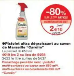 Monop' Pistolet ultra dégraissant au savon de marseille carolin offre