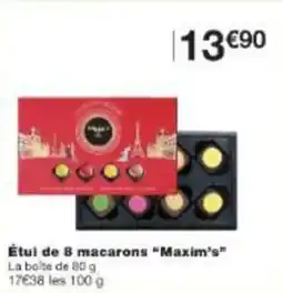 Monop' Étul de 8 macarons maxim's offre