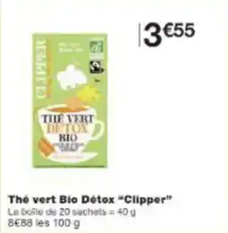 Monop' Thé vert bio détox clipper offre