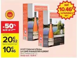 Carrefour Drive La cave d'augustin florent - a.o.p. cabernet d'anjou offre