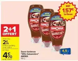 Carrefour Drive Amora - sauce barbecue offre saisonnière offre