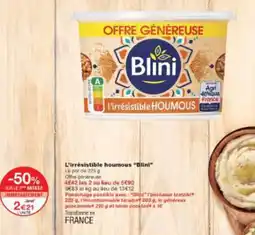 Monop' L'irrésistible houmous blini offre