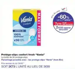 Monop' Protège-slips confort fresh vania offre