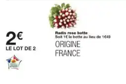 Monop' Radis rose botte offre