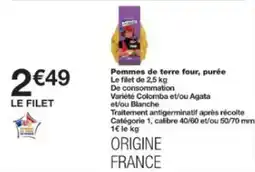 Monop' Pommes de terre four purée offre