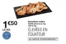 Monop' Crevettes cuites offre