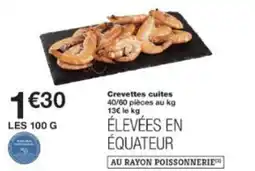Monop' Crevettes cuites offre