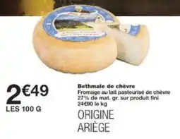 Monop' Bethmale de chèvre offre