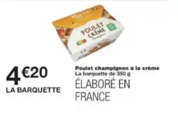 Monop' Poulet champignon à la crème offre