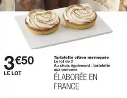 Monop' Tartelette citron meringuée offre