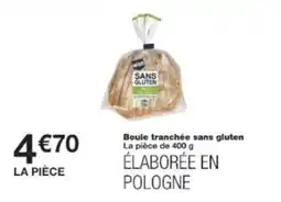 Monop' Boule tranchée sans gluten offre