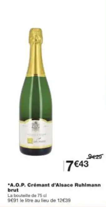 A.o.p. crémant d'alsace ruhlmann brut