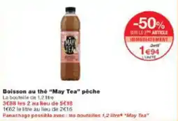 Monop' Boisson au thé may tea pêche offre