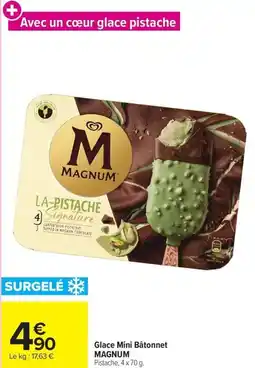 Carrefour Glace Mini Bâtonnet MAGNUM offre