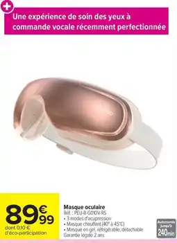 Carrefour Masque oculaire offre