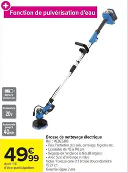 Carrefour Brosse de nettoyage électrique offre