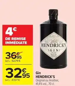 Carrefour Gin HENDRICK'S offre