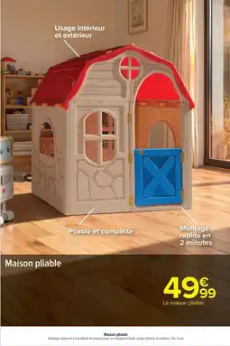 Carrefour Maison pliable offre