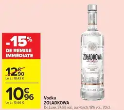 Carrefour Vodka ZOLADKOWA offre