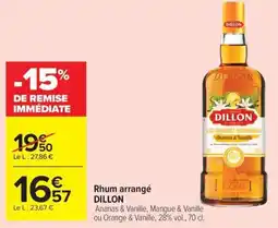 Carrefour Rhum arrangé DILLON offre