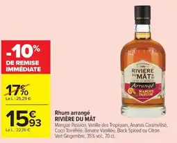 Carrefour Rhum arrangé RIVIÈRE DU MÂT offre