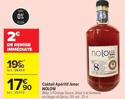 Carrefour Coktail Apéritif Amer NOLOW offre