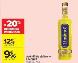 Carrefour Apéritif à la sicilienne LIMONCÈ offre