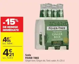 Carrefour Soda FEVER TREE offre