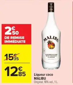 Carrefour Liqueur coco MALIBU offre
