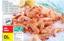 Carrefour Crevette rose cuite ASC offre