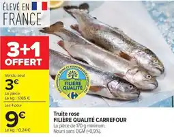 Carrefour Truite rose FILIÈRE QUALITÉ CARREFOUR offre