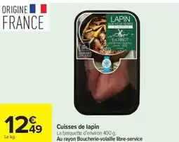 Carrefour Cuisses de lapin offre
