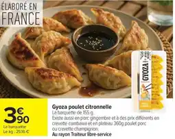 Carrefour Gyoza poulet citronnelle offre