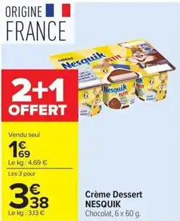 Carrefour Crème Dessert NESQUIK offre