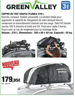 Autobacs Coffre de toit souple pliable offre