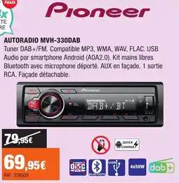 Autobacs PIONEER Autoradio mvh-330dab offre