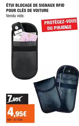 Autobacs Étui blocage de signaux rfid pour clés de voiture offre