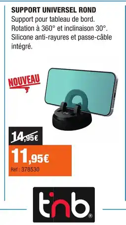 Autobacs Support universel rond offre