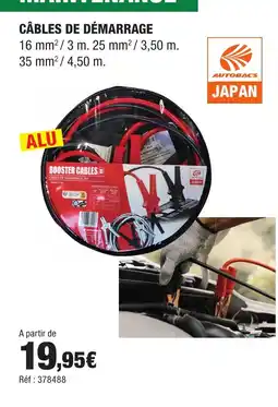 Autobacs Câbles de démarrage offre